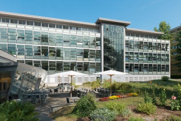 Facciata dell'edificio di Swisslos 